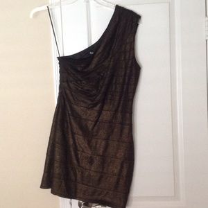 Express one-shoulder bandage cocktail dress