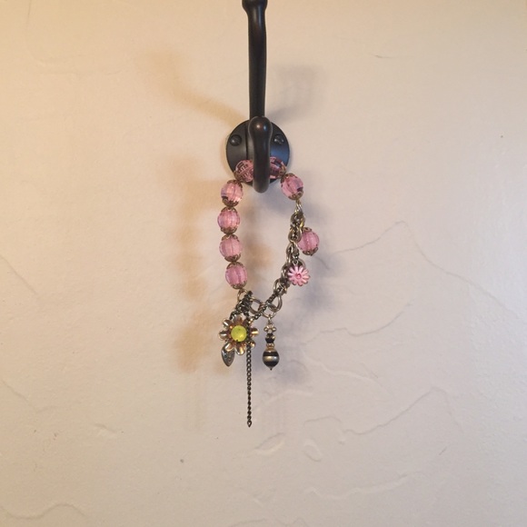 Pink Betsey Johnson Bracelet