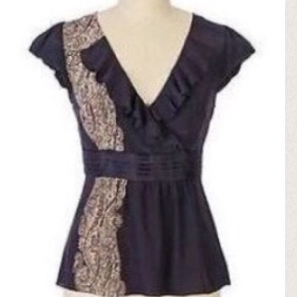 Beautiful Silk Top Anthroplologie