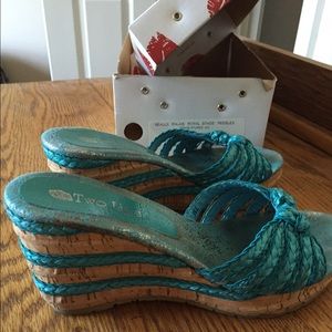 Two Lips sherbet sandals