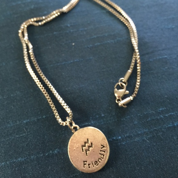 ☀️SummerSale☀️ Aquarius Zodiac Necklace - Picture 2 of 2