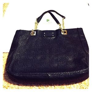 Kate Spade Black leather tote