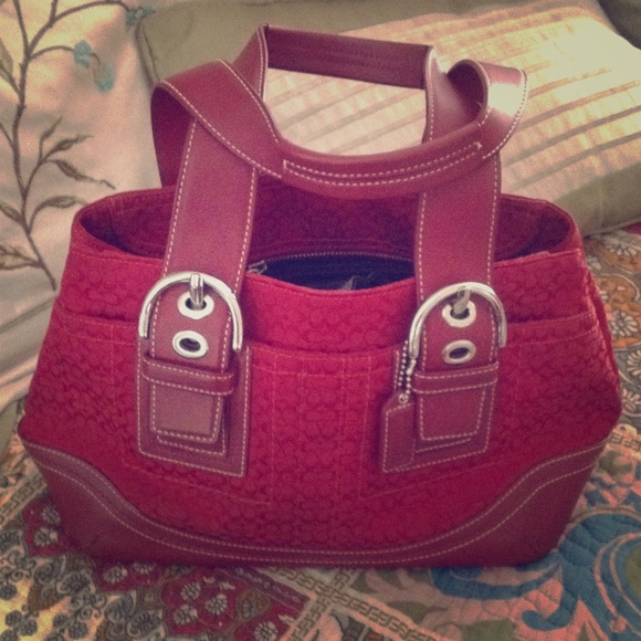 Red Coach Purse