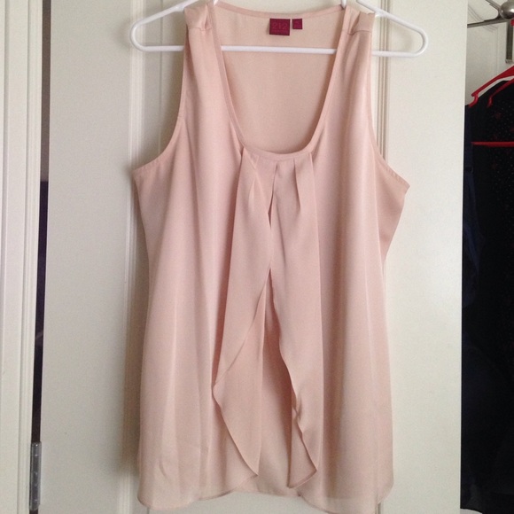 Sleeveless Pink Ruffle Tank