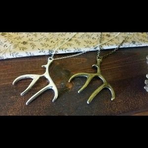 Bronze Antler Necklace