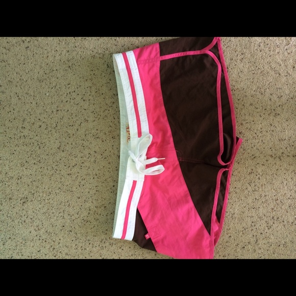 Brown and pink surfer  shorts