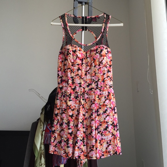 Lace and multicolor romper with pockets !!!