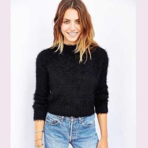 Silence/noise shaggy mock neck sweater Super comfy