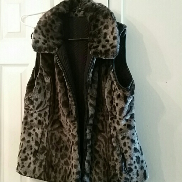 Grey & Black Cheetah Vest