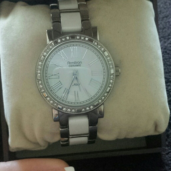 Armitron  watch silver and ceramic
