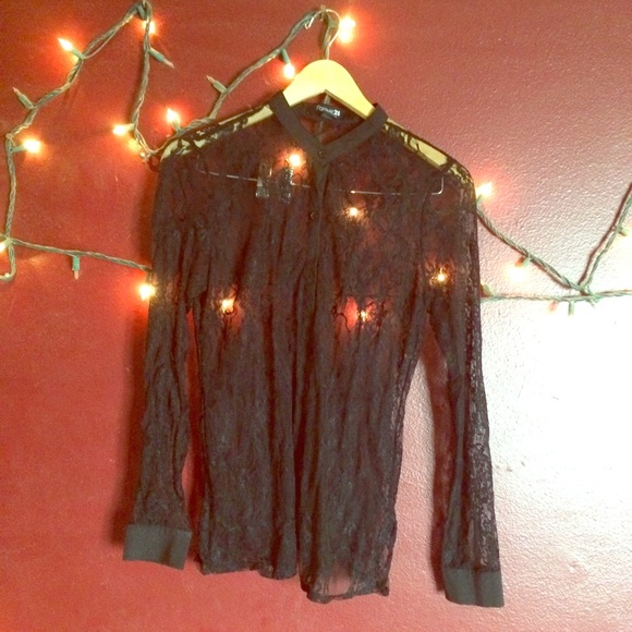 LACE BUSINESS SEXY MAMA BUTTON UP