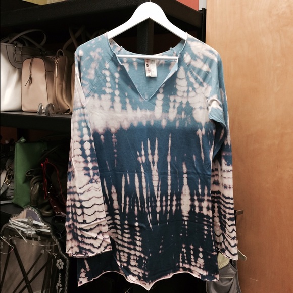 Pink Lotus long sleeve top with bell sleeves.