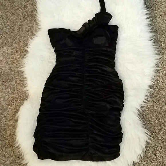 Black mini dress