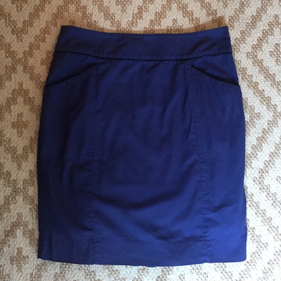 Anthropologie Dresses & Skirts - Floreat Anthropologie Sz 12 Blue Knee Length Skirt