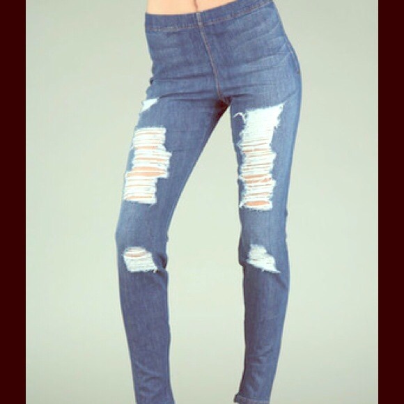 $398 Joes jeggings jeans ripped denim leggings