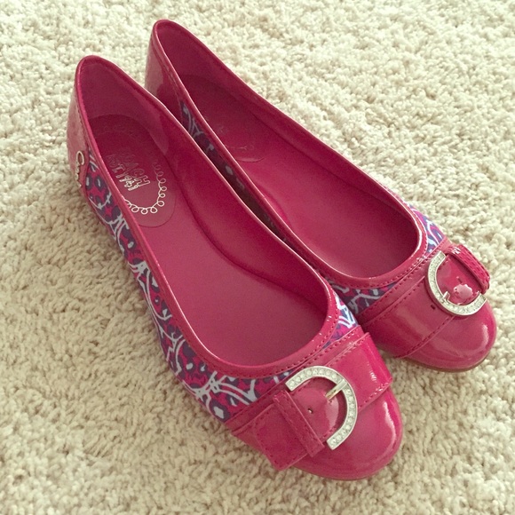 Size 10 Pink Coach Flats