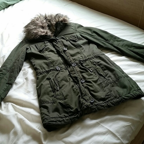 SOLD Abercrombie and Fitch Faux fur coat