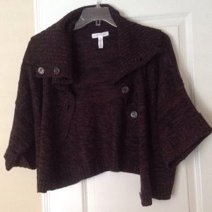 Chocolate cropped cardigan