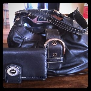 ***SOLD***Coach Handbag and matching wallet.