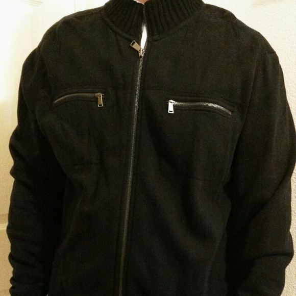 Men's Calvin Klein Navy Blue Zip Up Sweater Jacket