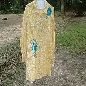 Retro vintage long sleeve dress