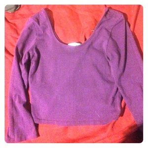 Purple crop top