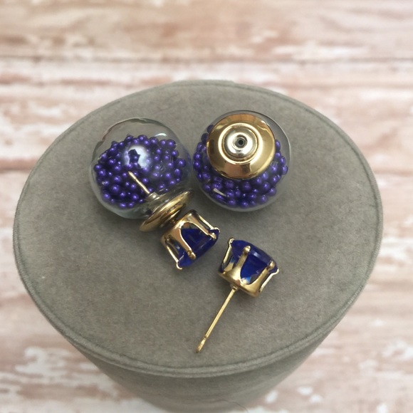 ⛔️sold⛔️Brand new. Double sided earrings - Picture 3 of 3