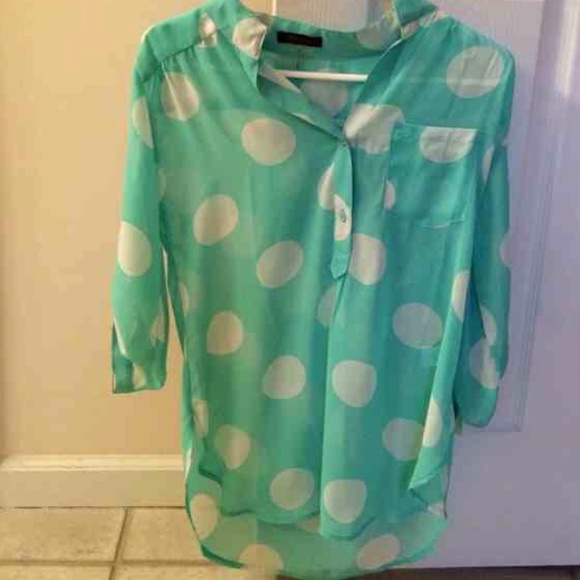 Polka dot blouse