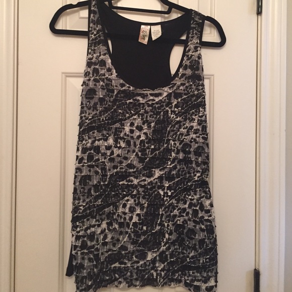 Black & White Animal Print Tank