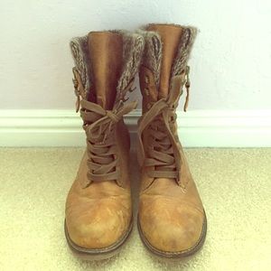 Steve Madden knit top combat boots