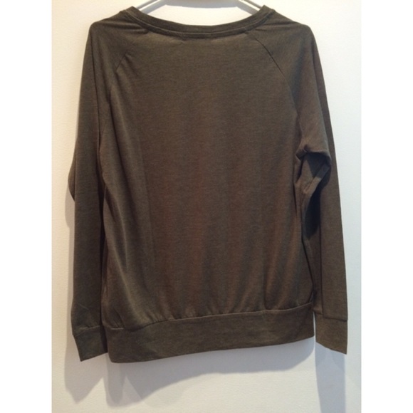 Military Green Long-Sleeve Shirt - Picture 2 of 2