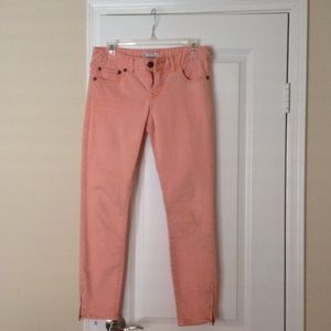 Free People peach skinny jean