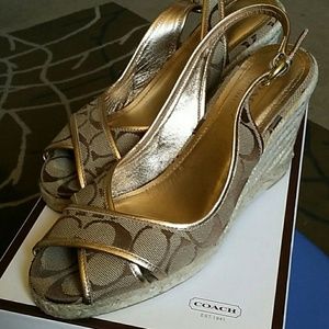 Coach wedge espadrilles