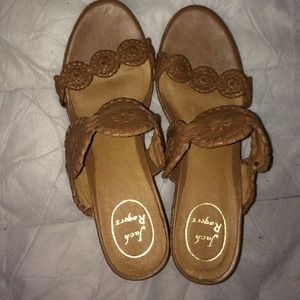 Jack Rogers, with a cork wedge.