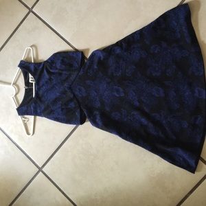 Cut out black and blue dress Flowy and new