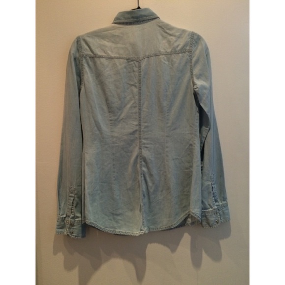 Denim Washed-Out Print Shirt - Picture 2 of 2