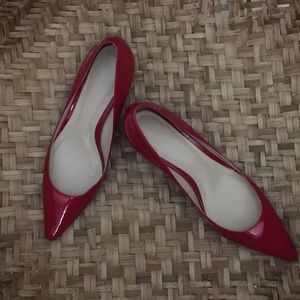 Talbots Scarlet Red Patent Kitten Heels