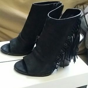 Dolce Vita open toe fringe bootie
