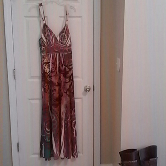 Long colorful maxi dress