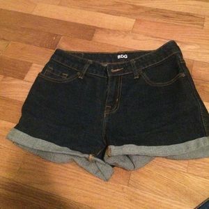 Dark jean shorts