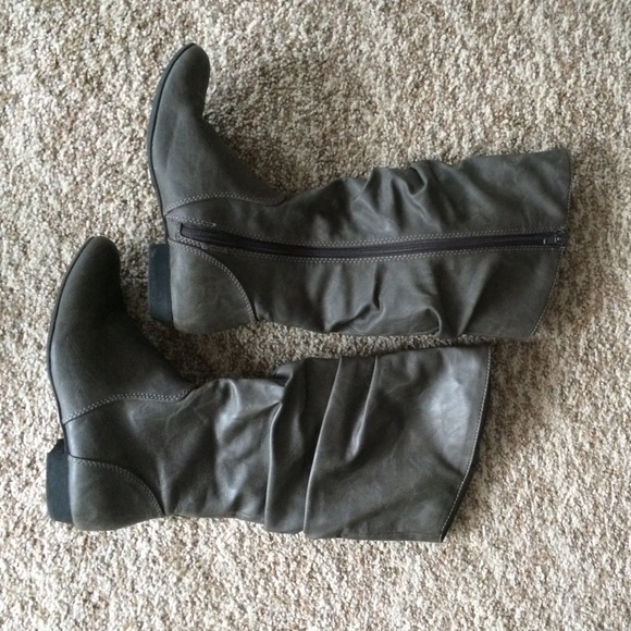 payless gray boots