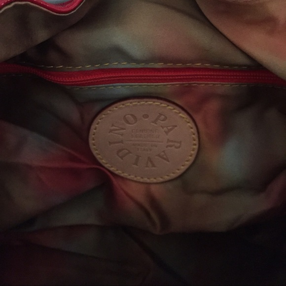 Paravidino Ruby Red Patent Leather Satchel - Picture 4 of 4