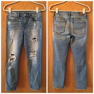 AEO Hi rise jegging crop size 4