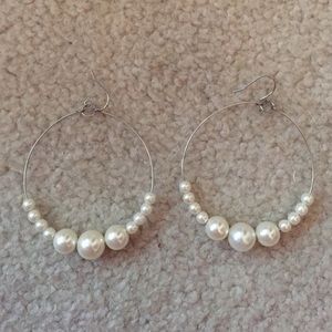 Pearl Hoops