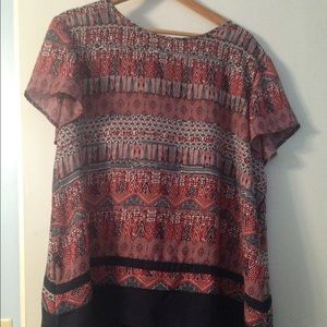 Red, White, & Blue Blouse