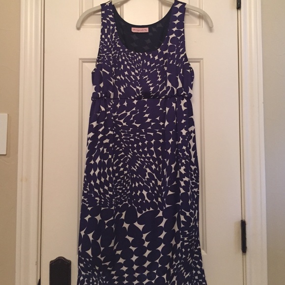 The Impeccable Pig Purple Polka Dot Dress