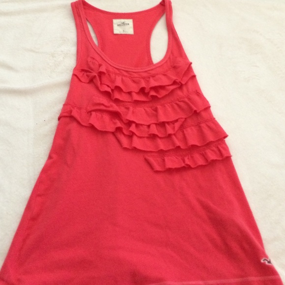 Coral ruffle tank - Picture 1 of 1