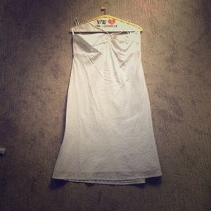 White sun dress from Loft