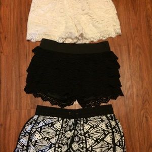 Three pairs of summer shorts!