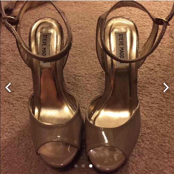 steve madden nude wedges